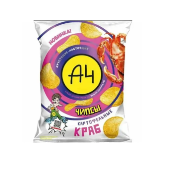 Patatine "А4" al gusto di granchio (50g)